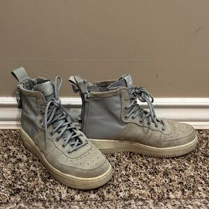 Nike Air Force One Gray High-Top Sneakers